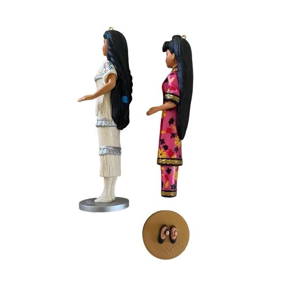 Set of 2 Barbie 96 97 Native Chinese Barbie Holiday Ornament Mini Collectible Do - Picture 3 of 9